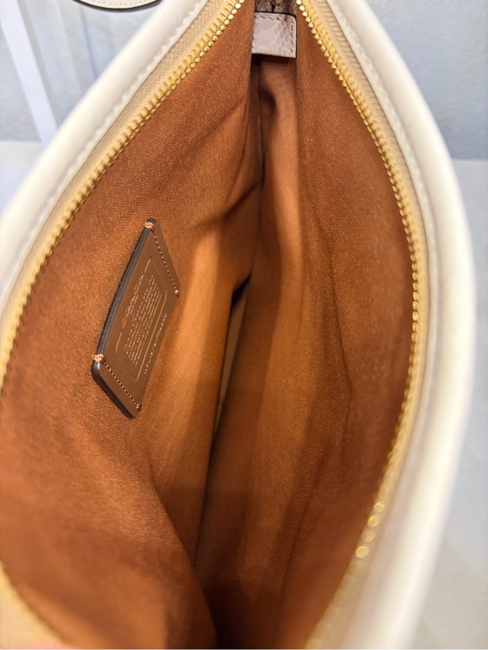 NWOT COACH SIGNATURE CANVAS FILE CROSSBODY BAG #F29960 - Picture 10 of 11